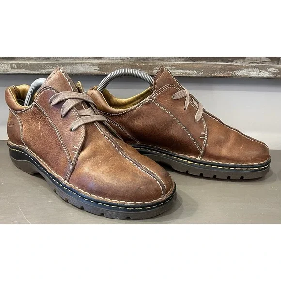 Dr. Martens 11232 Lace Up Split Toe Oxford Brown Leather Shoes Men's Size 10 US - Picture 2 of 9